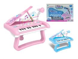 12 Wholesale Grand Piano With Light And Microphone Pink And Blue