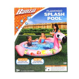 6 Wholesale Flamingo Splash Pool Summer Pool Time Fun 63 Inch Diameter