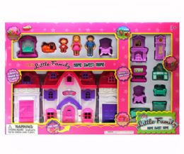 6 Wholesale House Play Set W/ Bell Sound & LighT- Batteries in