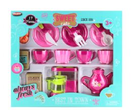 6 Wholesale Sweet Cafe 14 Pcs Tea Play Set In Open Blister Box