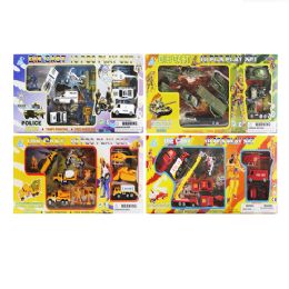 24 Wholesale 10 Pieces Die Cast Mini Toy Car Set 4 Assorted