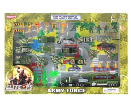 12 Wholesale 35 Pcs Die Cast Military Play Set In Window Box