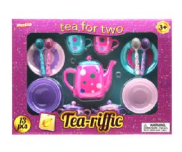 6 Wholesale Teariffic 13 Pieces Tea Play Set In Open Blister Box