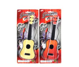 144 Pieces Guitar 11 Inch On Card 2 Assorted - Musical