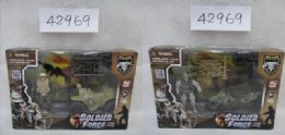24 Wholesale 3 Asstd. Military Set W/ 3.75in SoldieR- 4.5in Atv &