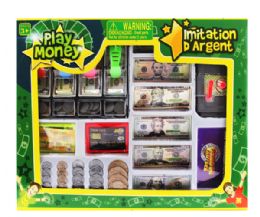 24 Pieces Play Money Set In Window Box - Toy Sets