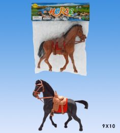 48 Wholesale Horse In Pvc Bag Header Card