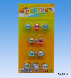 48 Pieces Party Favors Rings In Blister Card - Toys & Games
