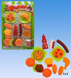 24 Pieces Food Playset In Blister Card - Summer Toys