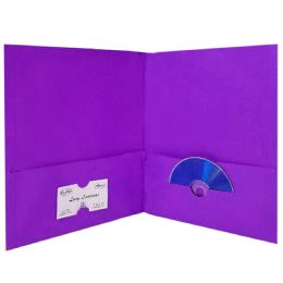 125 Bulk Poly Twin Pocket Folders Purple