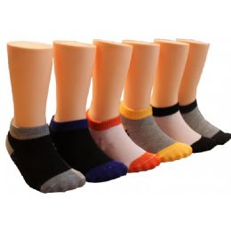 480 Pairs Boy's And Girl's Low Cut Novelty Socks Assorted Colors - Boys Ankle Sock