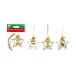 48 Pieces Wooden Craft Ornaments - Christmas Ornament