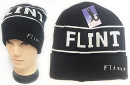 36 Wholesale Wholesale Winter Knitted Beanie Hat Flint Toboggan Hat