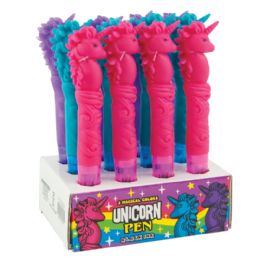 24 Wholesale Silicone Unicorn Pens