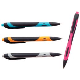 48 Wholesale Soft Grip Colored Gel Pens