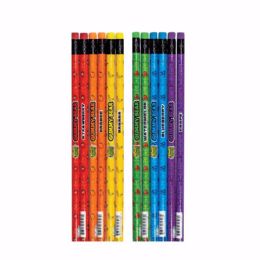 72 Wholesale Wacky Whiffs Gummy Bear Scented Pencils