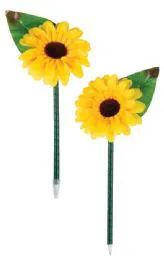 24 Wholesale Sunflower Pens