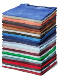 24 Wholesale Yacht & Smith Men's Cotton Short Sleeve T Shirts Mix Colors Size Small