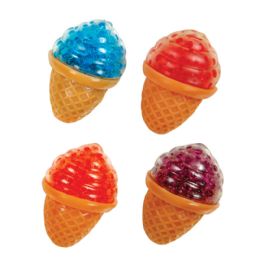 24 Wholesale Ice Cream Cone Squish Ball Toys