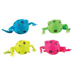 24 Wholesale Frog Squeeze Balls