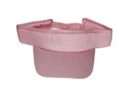 72 Units of Universal Size Pink Cotton Visor - Caps & Headwear