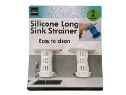 36 Wholesale 2 Pack Silicone Long Sink Strainer