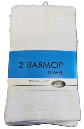 72 Wholesale 2 Pk 16x9 White Barmop Kitchen Towel