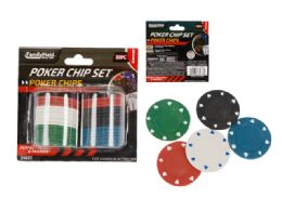 36 Pieces 30pc Poker Chips Set - Playing Cards, Dice & Poker