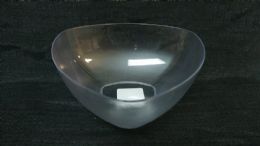 24 Pieces Plastic Clear Bowl Triangular 24pcs/cs - Kitchen & Dining