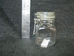 72 Wholesale Glass Favor Jar W/ Metal Clasp 12/ib 72pcs/cs