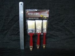 36 Pieces Paint Brush, 3 Pcs Set 36sets/cs - Paint and Supplies