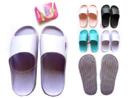 24 Wholesale Women's Eva Sandals Slippers Extra Comfort