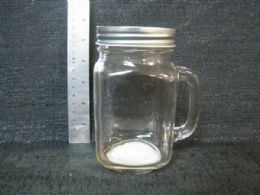 24 Wholesale Glass Mason Jar W/ Lid 24pc/cs