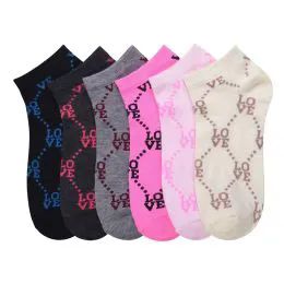 432 Wholesale Mamia Spandex Socks (love5) 9-11