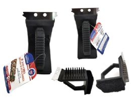 72 Wholesale 3-IN-1 Bbq Brush And Scrubber