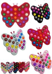24 Units of Pop It Butterfly Toy - Fidget Spinners