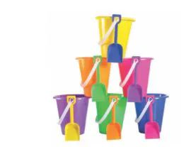 48 Units of Beach Toy Bucket With Shovel - Beach Toys
