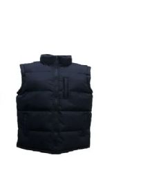 12 Wholesale Men's Fashion Heavy Bubble Vest In Navy (pack A: S-Xl)