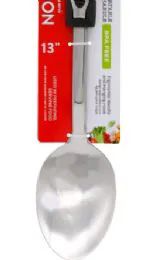 24 Wholesale Stainless Steel Solid Spoon 13 Inches