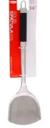 24 Pieces Stainless Steel Solid Spatula 14 Inch - Kitchen Cutlery