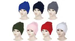 48 Pieces Assorted Colors Knitted Beanie - Winter Sets Scarves , Hats & Gloves