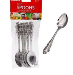 24 Wholesale Stainless Steel 12 Count Soup Spoon