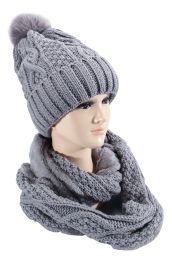 36 Pieces Hat And Scarf Set - Winter Sets Scarves , Hats & Gloves