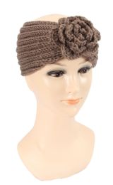36 Pieces Warm Knitted Headband With Flower - Headbands