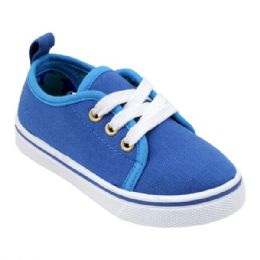 12 Units of Boys Canvas Sneakers In Shark - Boys Sneakers