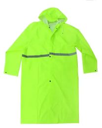 12 of 4xl Fluorescent Green Rain Coat