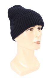 36 Pairs Adults Black Beanie Hat - Winter Hats
