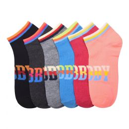 432 Pairs Mamia Spandex Socks (fabby) 6-8 - Womens Crew Sock