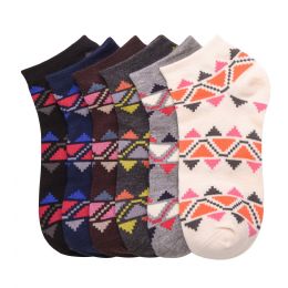 432 Units of Mamia Spandex Socks (gypsy) 9-11 - Womens Crew Sock