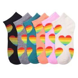 432 Pairs Mamia Spandex Socks (rheart) 6-8 - Girls Ankle Sock